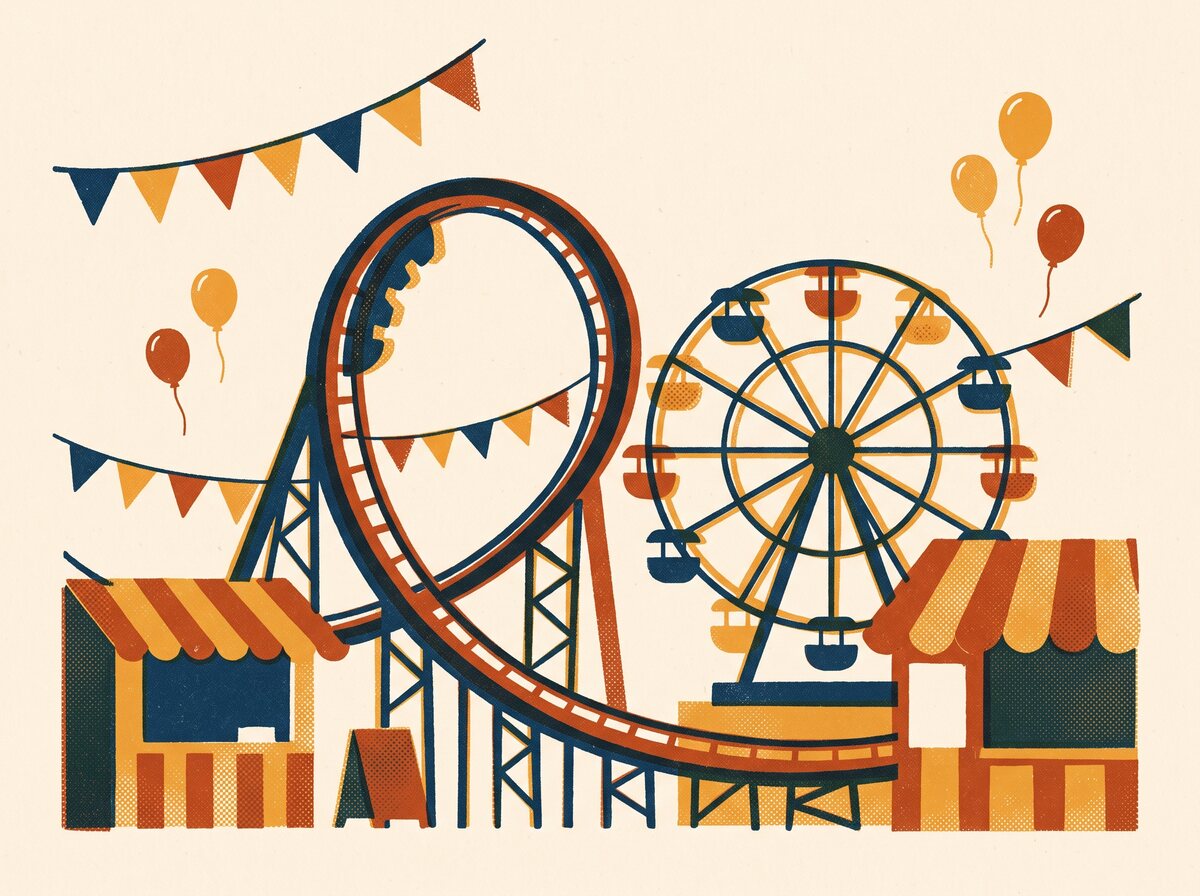 Illustration: Forlystelsesparker