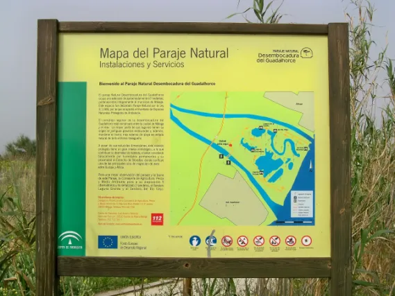 Desembocadura del Guadalhorce Natural Site Information Board
