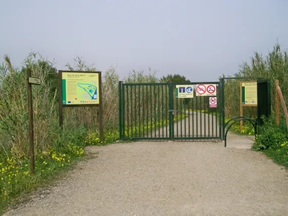 Main Entrance to the Desembocadura del Guadalhorce Natural Site