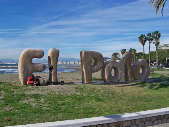 El Palo Beach sign