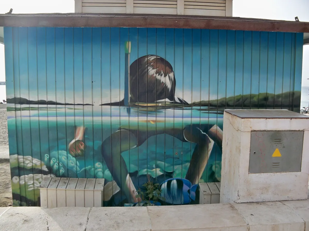 Mural by Lalone in San Andrés Beach 02