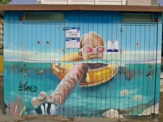 Mural by Lalone in San Andrés Beach 01