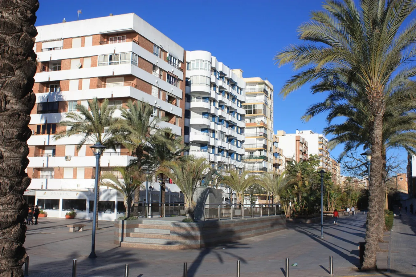 Torre del Mar, the Paseo de Larios, southeastern part
