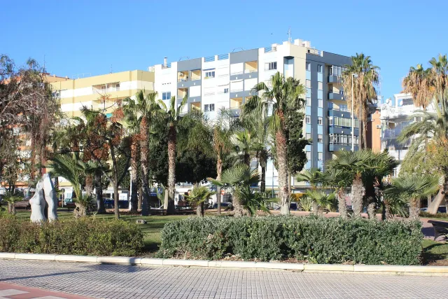 Torre del Mar, view across the Paseo Marítimo Poniente